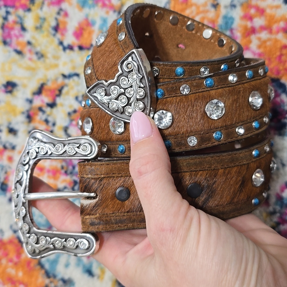 Justin Women's Rhinestone Western Belt